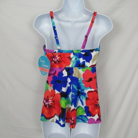 Swim Solutions Womens Bust Support Floral Print Sw - Picture 3 of 3